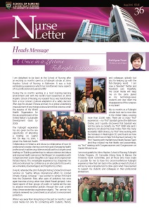School of Nursing, The University of Hong Kong - Nurse Letter Issue 36 Aug 2016 (Page 7)
